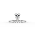18K Bespoke Pear Diamond Ring — TOP