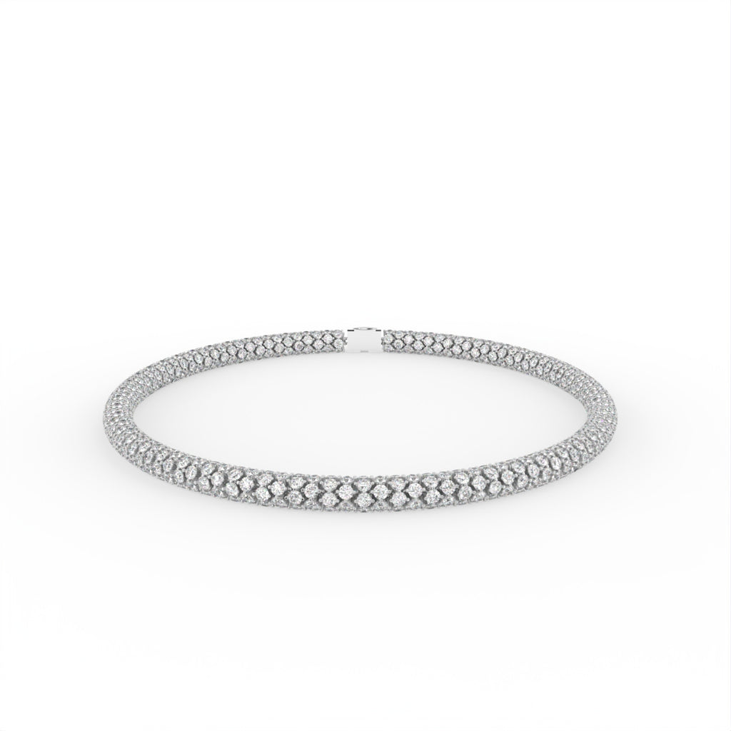 Sterling Silver Diamond Bracelet — TOP