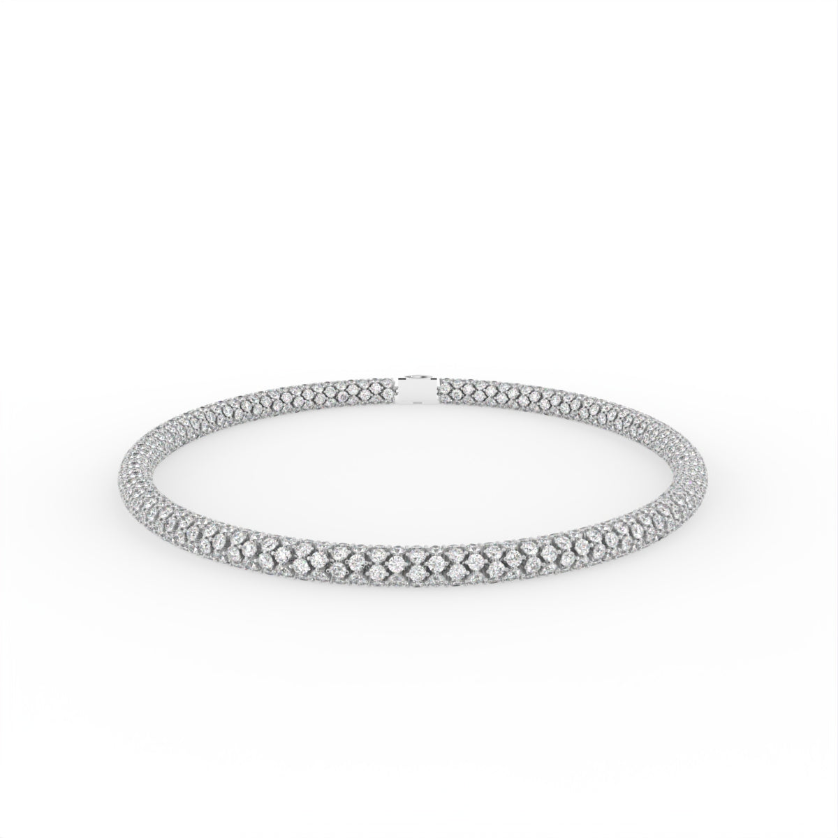 Sterling Silver Diamond Bracelet — TOP