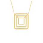 18K Diamond Pendant — BACK