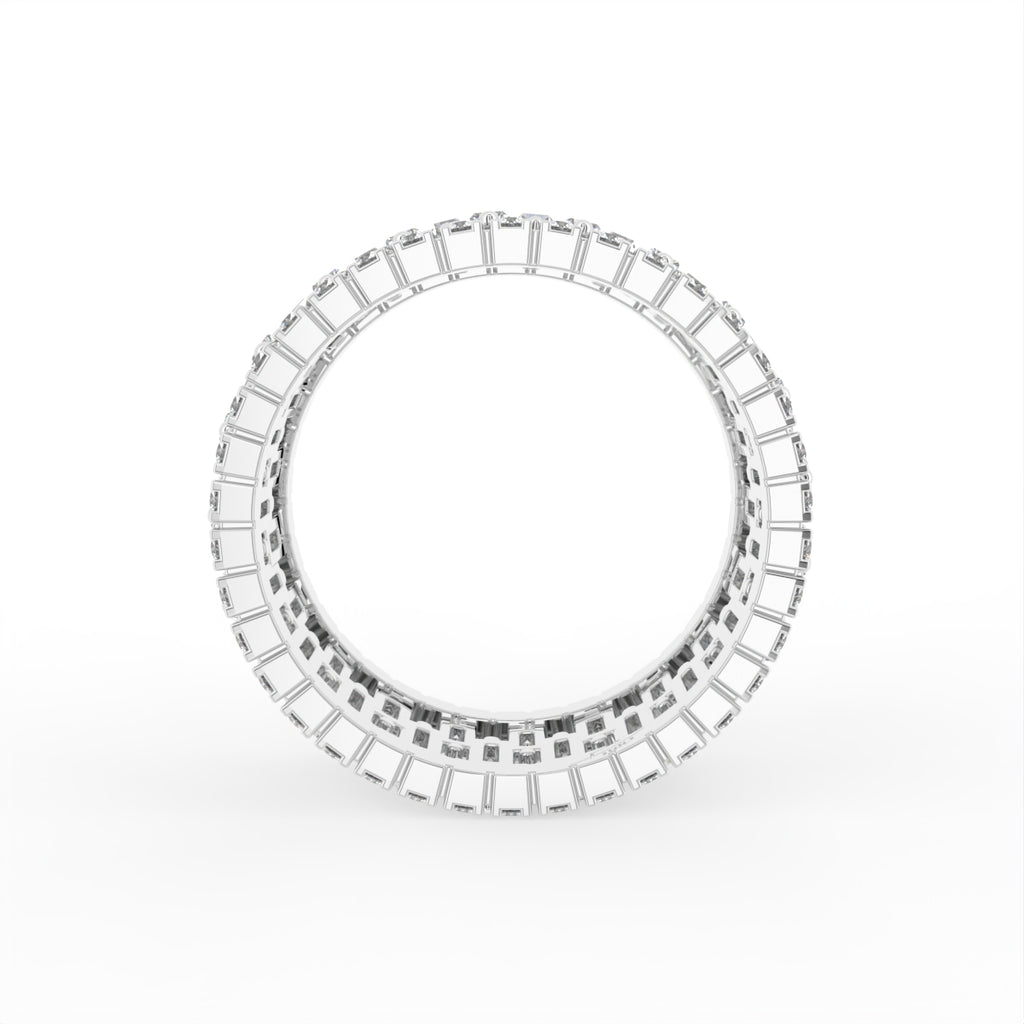 18K Eternity Baguette Diamond Ring — FRONT