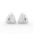 14K Yellow Gold Bespoke Diamond Earrings — TOP