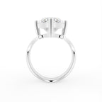 18K Solitaire Cocktail Diamond Ring — FRONT