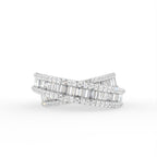 18K Baguette Diamond Statement Ring — TOP
