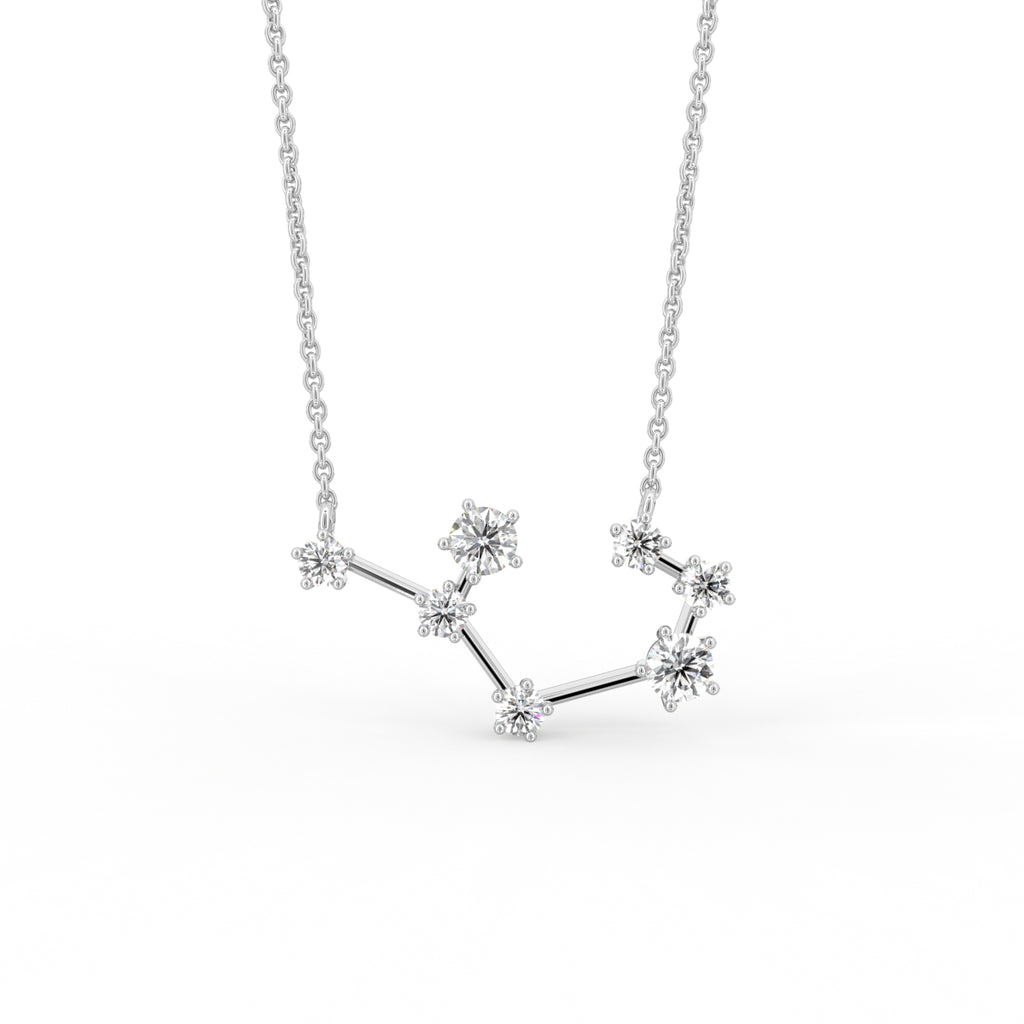 vimg:FJ6931|vimg:FJ7077|vimg:FJ2457|vimg:FJ4524|18K Constellation Round Diamond Pendant — FRONT