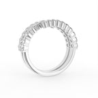 18K Spiral Pave Diamond Ring — 3D VIEW