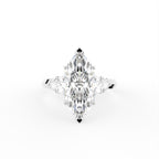 vimg:Z00213|18K White Gold Trilogy Marquise Diamond Ring — TOP