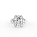 18K Trilogy Radiant Diamond Ring — TOP