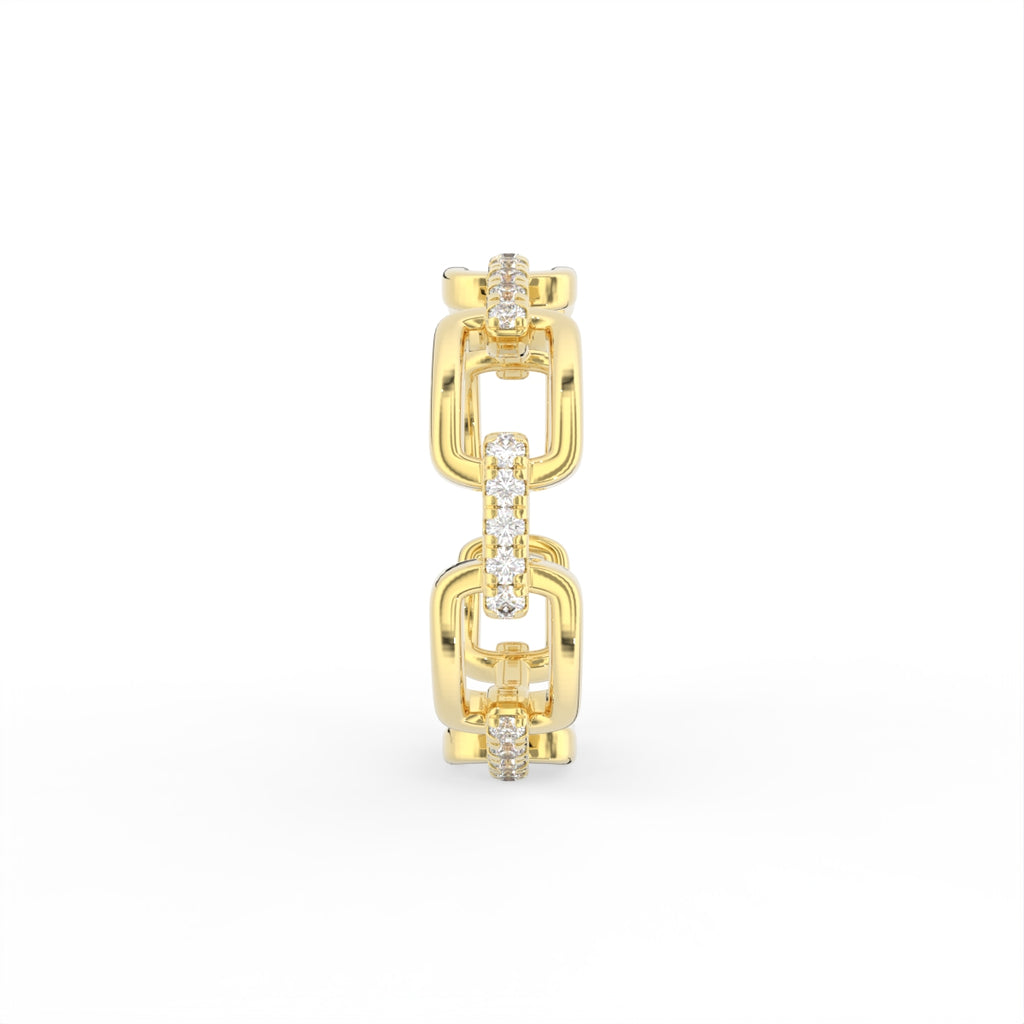 Sterling Silver Diamond Ring — 3D / RIGHT