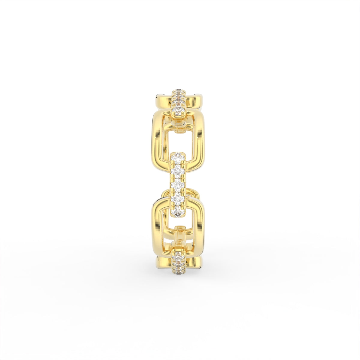 Sterling Silver Diamond Ring — 3D / RIGHT