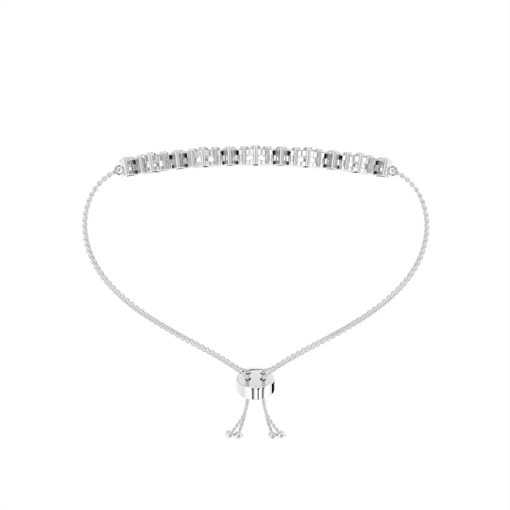 18K Gold Marquise Diamond Bracelet — FRONT