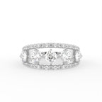 18K Cushion Diamond Statement Ring — TOP