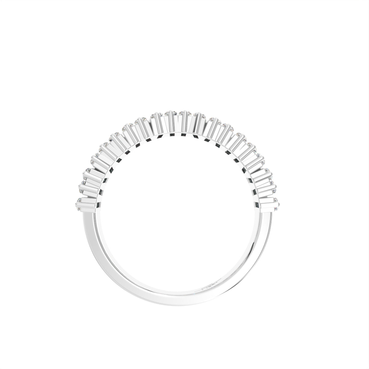 18K Eternity Baguette Diamond Ring — FRONT
