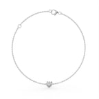 18K Solitaire Diamond Pendant — BACK