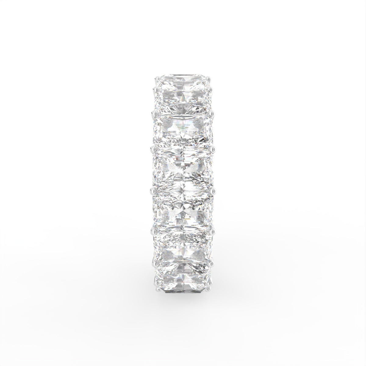 vimg:FJ3862|vimg:FJ3864|vimg:FJ4638|vimg:FJ6751|vimg:FJ4643|vimg:FJ4645|14K Eternity Radiant Diamond Ring — SIDE