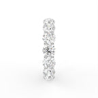 18K Full Eternity Round Diamond Ring — SIDE