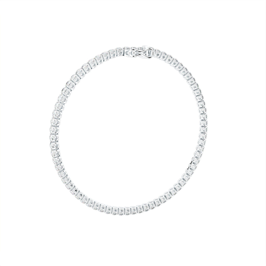 18K Tennis Round Diamond Bracelet — 3D VIEW