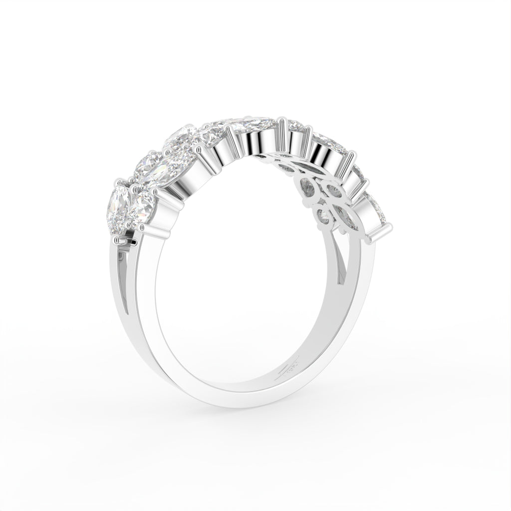 18K Eternity Marquise Diamond Ring — 3D VIEW