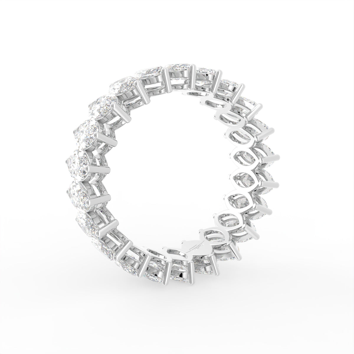 18K Eternity Diamond Ring — 3D VIEW