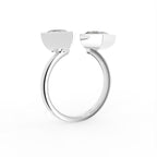 18K Bespoke Kite Bezel Diamond Ring — 3D VIEW