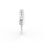 18K Bezel Round Diamond Ring — SIDE