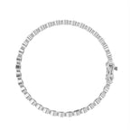 18K Pear Diamond Bezel Bracelet — FRONT