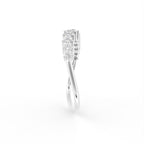 18K Eternity Diamond Ring — SIDE