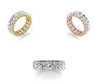 vimg:FJ3843|vimg:FJ3846|vimg:FJ3845|vimg:FJ3844|vimg:FJ3851|vimg:FJ3852|vimg:FJ3847|14K White Gold Radiant Diamond Eternity Ring — 3 COLOR