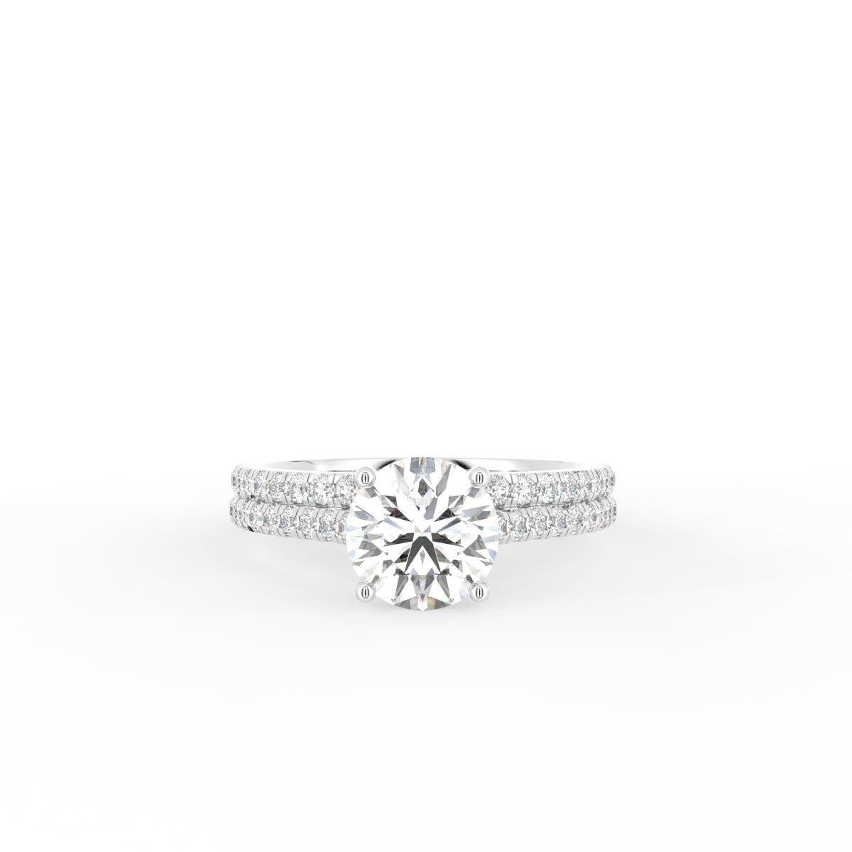 18K Solitaire Diamond Ring — TOP