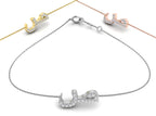 18K Arabic Alphabet Diamond Bracelet — 3 COLOR