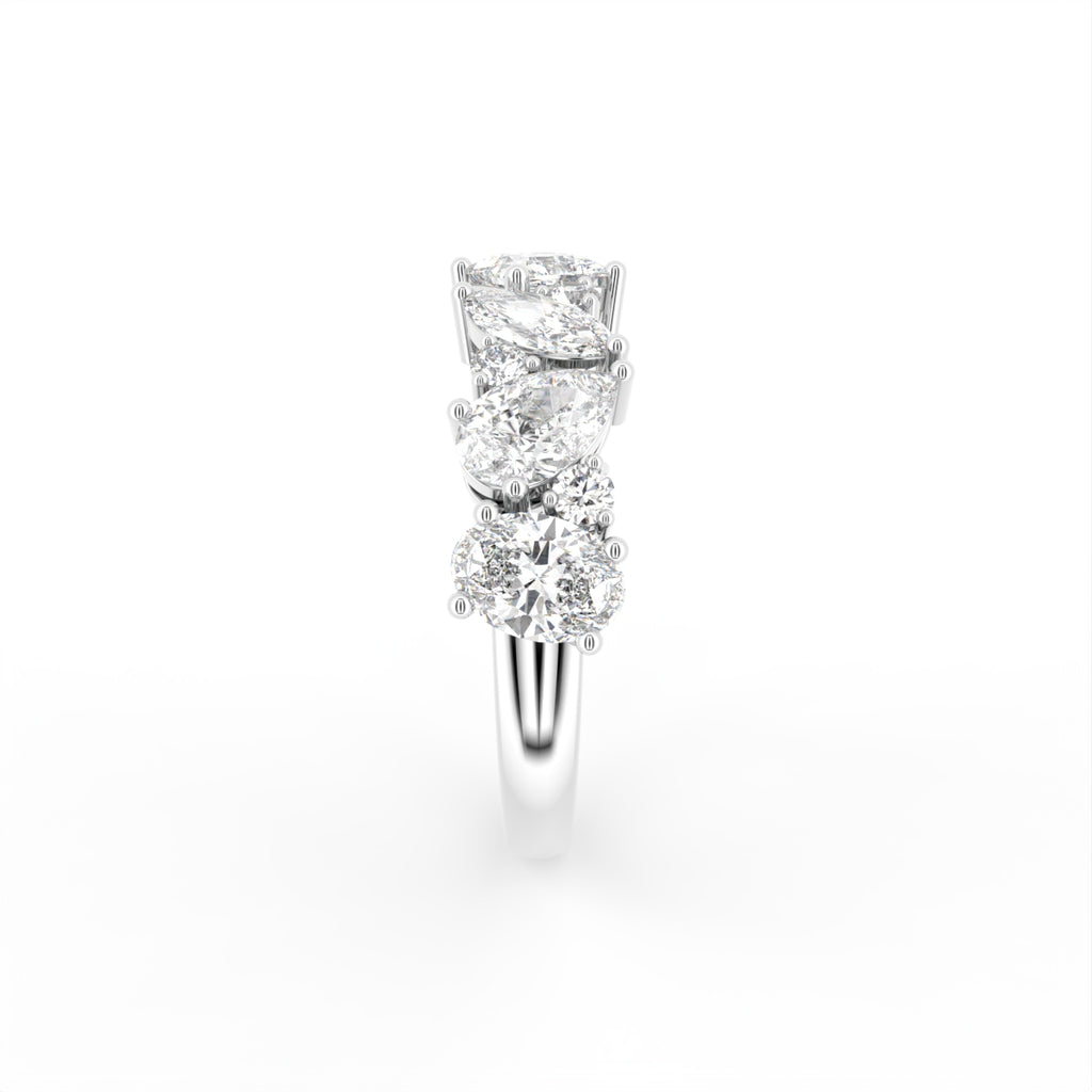 18K Eternity Diamond Ring — SIDE