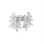18K Radiant Marquise Diamond Earrings — 3D VIEW