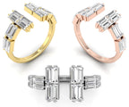 vimg:FJ2783|vimg:FJ2785|18K Baguette Diamond Ring — 3 COLOR