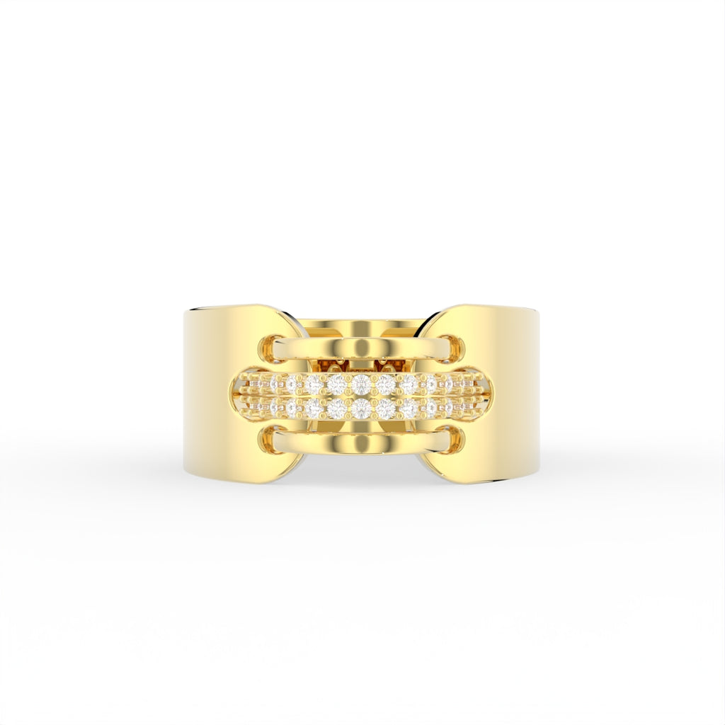 Sterling Silver Diamond Ring — TOP