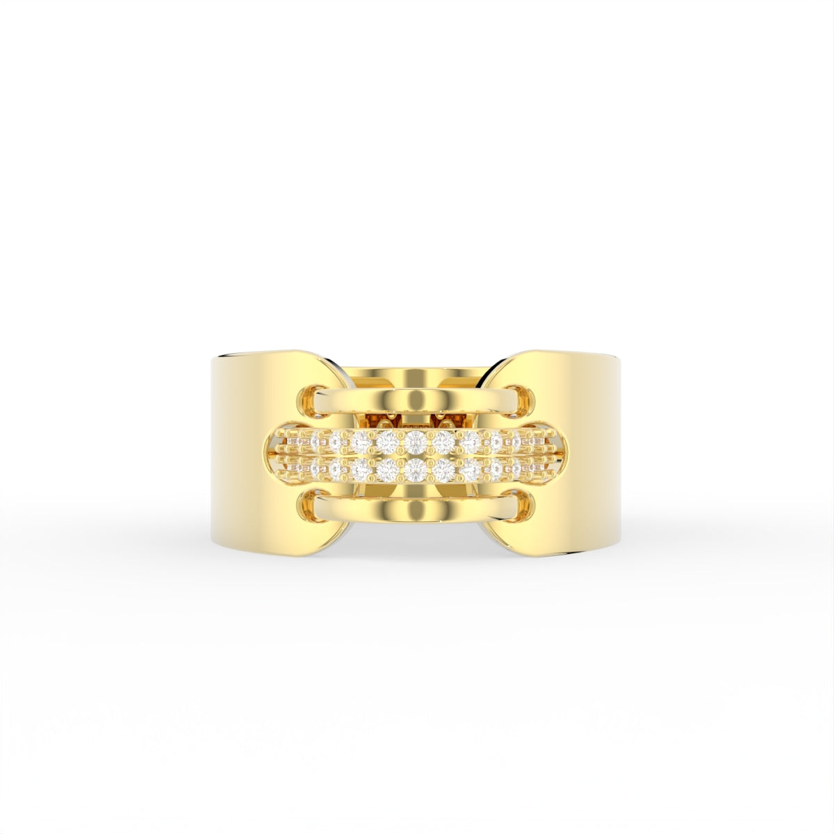 Sterling Silver Diamond Ring — TOP