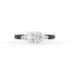 18K Marquise Solitaire Diamond Ring — TOP