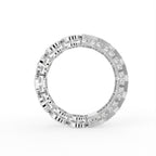 Sterling Silver Diamond Ring — FRONT/BACK
