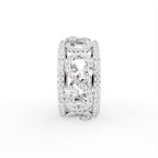 18K Bespoke Openwork Pave Diamond Ring — SIDE