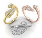 18K Bespoke Cluster Diamond Ring — 3 COLOR