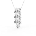 18K Chandelier Pear Diamond Pendant — FRONT