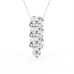18K Chandelier Pear Diamond Pendant — FRONT