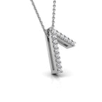 vimg:FJ0809|vimg:FJ3148|18K White Gold Hagalaz Viking Round Diamond Pendant — RIGHT