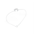 18K Gold Heart Diamond Bracelet — 3D VIEW