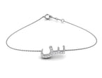 18K Arabic Alphabet Diamond Bracelet — TOP