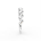 18K Yellow Gold Baguette Eternity Diamond Ring — SIDE