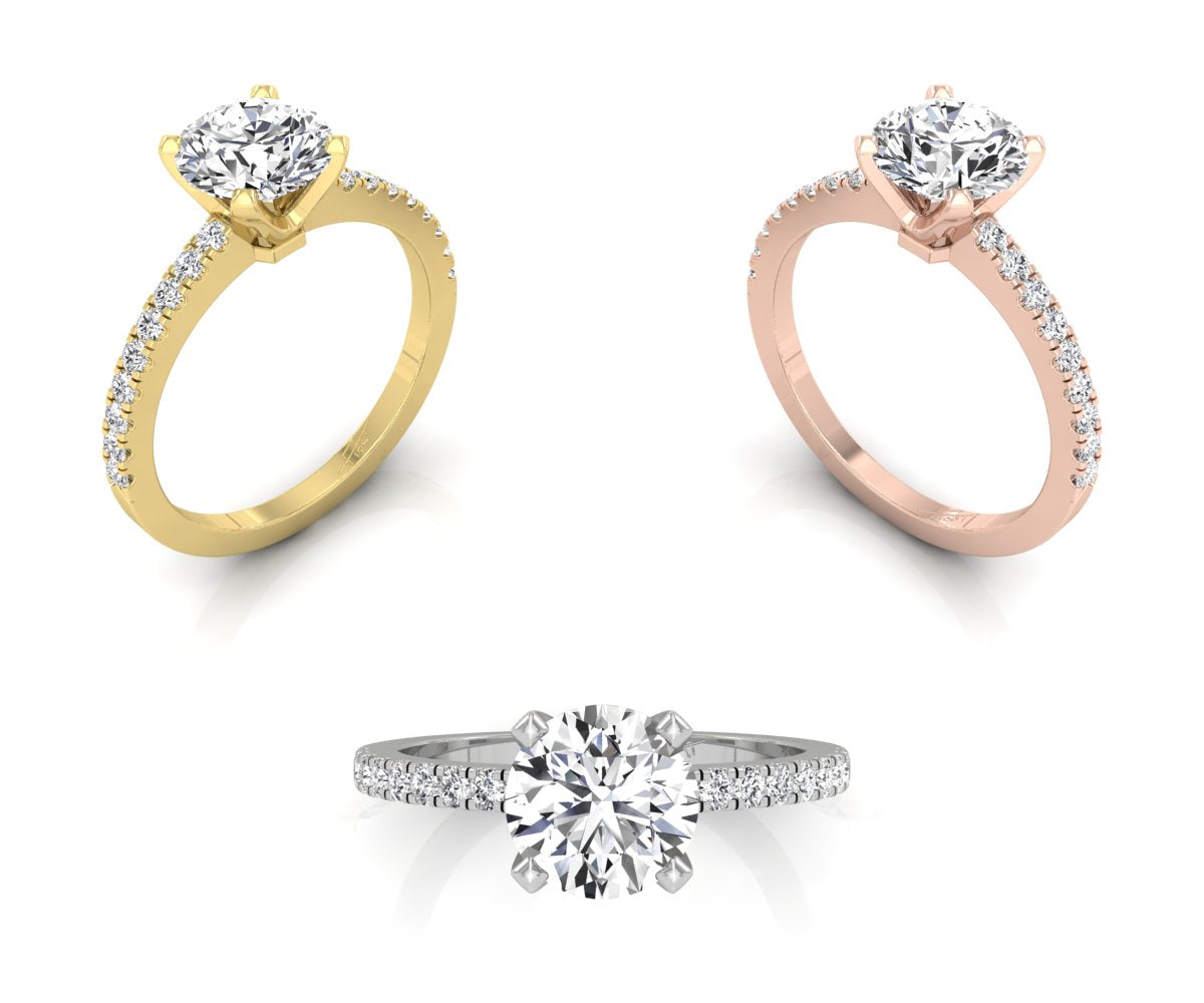 vimg:FJ6316|vimg:FJ6326|vimg:FJ6329|vimg:FJ5291|vimg:FJ3409|vimg:FJ3425|vimg:FJ6328|18K Round Diamond Engagement Ring — 3 COLOR