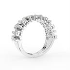 18K White Gold Baguette Diamond Eternity Ring — 3D VIEW