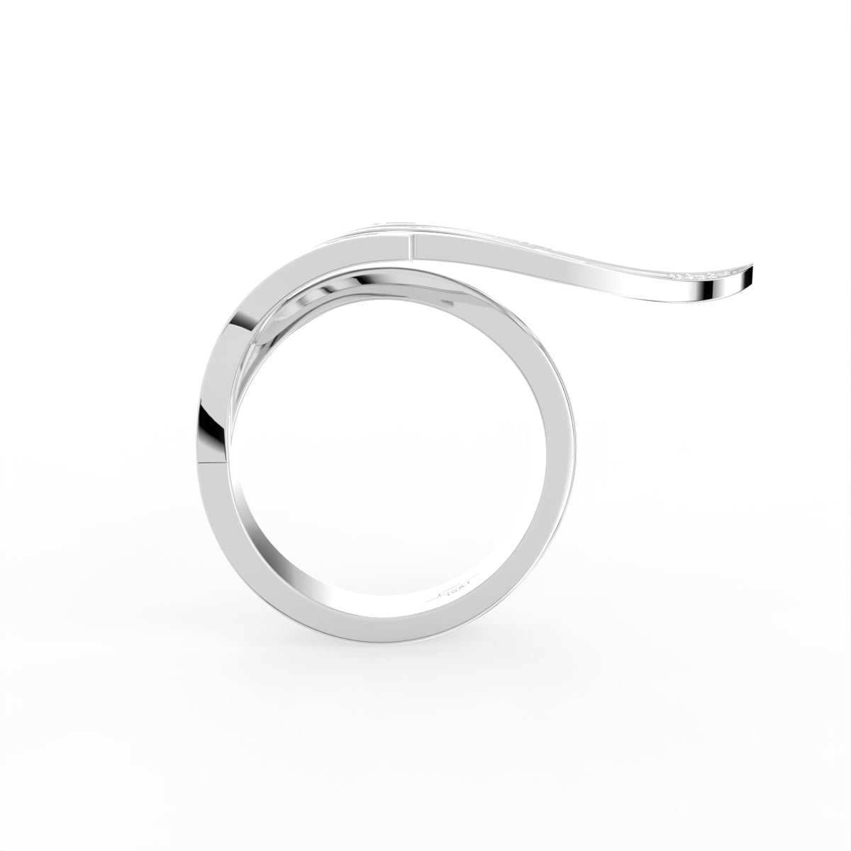 18K Bespoke Openwork Diamond Ring — FRONT