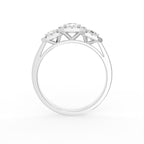 18K Trilogy Diamond Ring — FRONT