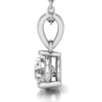 18K Solitaire Diamond Pendant — RIGHT